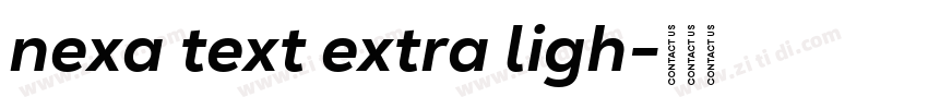 nexa text extra ligh字体转换